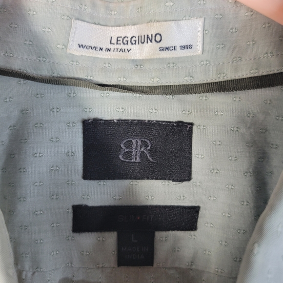Mens Banana Republic Leggiuno Woven in Italy LS Button Front Shirt Size Large - Picture 3 of 11